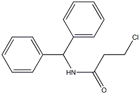 N-BENZHYDRYL-3-CHLOROPROPANAMIDE Struktur