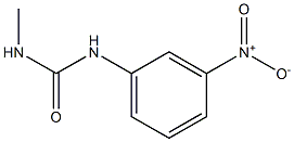 N-METHYL-N''-(3-NITROPHENYL)UREA Struktur