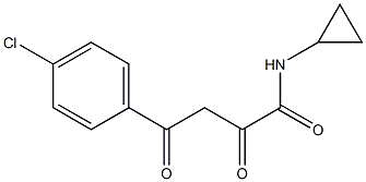 4-(4-CHLOROPHENYL)-N-CYCLOPROPYL-2,4-DIOXOBUTANAMIDE Struktur