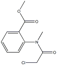 METHYL 2-[(CHLOROACETYL)(METHYL)AMINO]BENZOATE Struktur