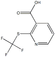 2-[(TRIFLUOROMETHYL)THIO]NICOTINIC ACID Struktur