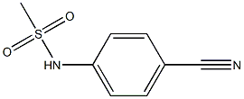 N-(4-CYANOPHENYL)METHANESULFONAMIDE Struktur