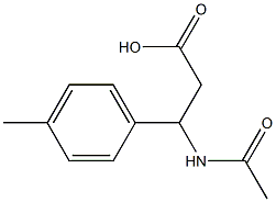 3-(ACETYLAMINO)-3-(4-METHYLPHENYL)PROPANOIC ACID Struktur