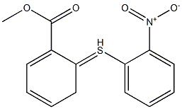 2-(2-NITRO-PHENYL THIO)-BENZOIC ACID METHYL ESTER Struktur