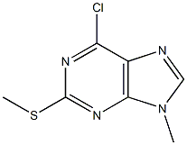 2-METHYLTHIO-6-CHLORO-9-METHYLPURINE 97% (HPLC) Struktur