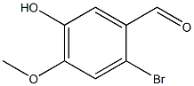 2-BROMO-4-METHOXY-5-HYDROXY BENZALDEHYDE Struktur