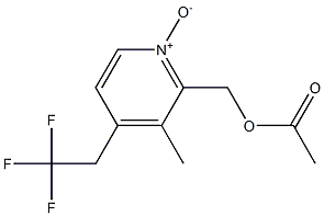 2-ACETOXYMETHYL-3-METHYL-4-(2,2,2-TRIFLUOROETHYL)-PYRIDINE-N-OXIDE Struktur