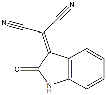 (2-OXO-1,2-DIHYDRO-3H-INDOL-3-YLIDENE)MALONONITRILE Struktur