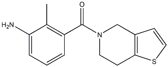 3-(6,7-DIHYDROTHIENO[3,2-C]PYRIDIN-5(4H)-YLCARBONYL)-2-METHYLANILINE Struktur