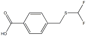 4-{[(DIFLUOROMETHYL)THIO]METHYL}BENZOIC ACID Struktur