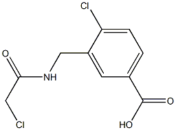 3-[(2-CHLOROACETYLAMINO)METHYL]-4-CHLOROBENZOIC ACID Struktur