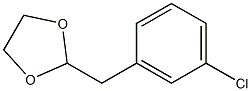 1-CHLORO-3-(1,3-DIOXOLAN-2-YLMETHYL)BENZENE 96% Struktur