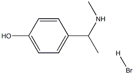 4-[1-(METHYLAMINO)ETHYL]PHENOL HYDROBROMIDE Struktur