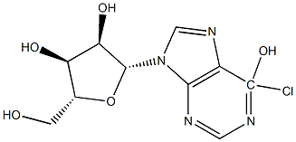 6-CHLOROINOSINE, HPLC PURIFIED, 98% PURE WITH HPLC UV CHROMATOGRAM Struktur