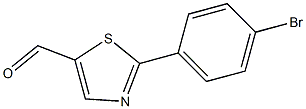 2-(4-BROMOPHENYL)THIAZOLE-5-CARBALDEHYDE, 95+% Struktur