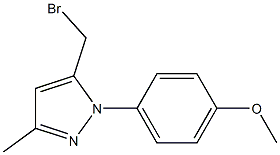 5-BROMOMETHYL-3-METHYL-N-(4-METHOXY PHENYL) PYRAZOLE Struktur