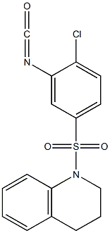 1-(4-CHLORO-3-ISOCYANATOBENZENESULFONYL)-1,2,3,4-TETRAHYDROQUINOLINE, 95+% Struktur