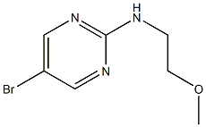 5-BROMO-2-(2-METHOXYETHYLAMINO)PYRIMIDINE, 95+% Struktur