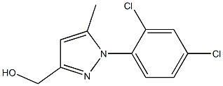 3-HYDROXYMETHYL-5-METHYL-N(2,4-DICHLOROPHENYL)-PYRAZOLE Struktur