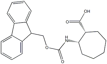 (1R:2S)-FMOC-2-AMINOCYCLO-HEPTANECARBOXYLIC ACID Struktur