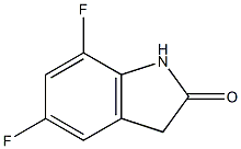 5,7-DIFLUORO-1,3-DIHYDROINDOL-2-ONE 97% Struktur