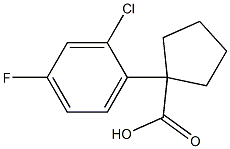 1-(2-CHLORO-4-FLUOROPHENYL)CYCLOPENTANECARBOXYLIC ACID 98% Struktur