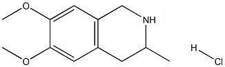 6,7-DIMETHOXY-3-METHYL-1,2,3,4-TETRAHYDROISOQUINOLINE HYDROCHLORIDE 99% Struktur