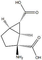 (1S,2S,5R,6S)-2-AMINOBICYCLO[3.1.0]HEXANE-2,6-DICARBOXYLIC ACID Struktur