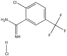 2-CHLORO-5-TRIFLUOROMETHYL-BENZAMIDINE HCL Struktur