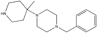 1-BENZYL-4-(4-METHYLPIPERIDIN-4-YL)PIPERAZINE, 95+% Struktur