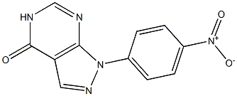 1-(4-NITROPHENYL)-1,5-DIHYDRO-4H-PYRAZOLO[3,4-D]PYRIMIDIN-4-ONE Struktur