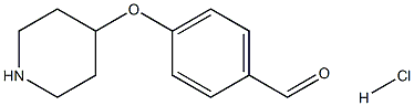 4-(PIPERIDIN-4-YLOXY)BENZALDEHYDE HYDROCHLORIDE, 95+% Struktur