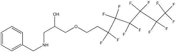 1-Benzylamino-3-(3,3,4,4,5,5,6,6,7,7,8,8,8-tridecafluoro-octyloxy)-propan-2-ol Struktur