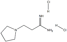 3-Pyrrolidin-1-yl-propionamidine 2HCl Struktur