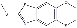 6-METHOXY-2,5-BIS(METHYLTHIO)BENZO[D]THIAZOLE Struktur