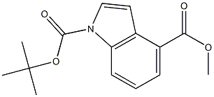 1-BOC-4-CARBOMETHOXYINDOLE Struktur