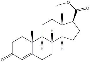 ANDROST-4-ENE-17BETA-CARBOXYLIC ACID, 3-OXO-, METHYL ESTER Struktur