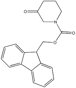 1-FMOC-3-PIPERIDINONE Struktur