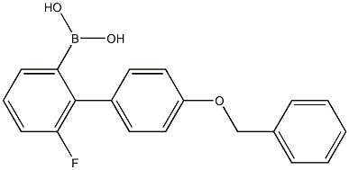 4-Benzyloxyphenyl-3-fluoroPhenylboronic acid Struktur