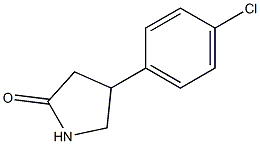 4-(4-CHLOROPHENYL)-2-PYRROLIDONE Struktur