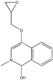 4-(2,3-EPOXY)PROPOXY-2-METHYLISOCARBOSTYRIL Struktur