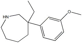 3-ETHYL-3-(M-METHOXYPHENYL)HEXAHYDRO-1H-AZEPINE Struktur