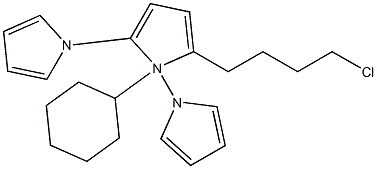 1-CYCLOHEXYL-5-(4-CHLOROBUTYL)TERAZOLE Struktur