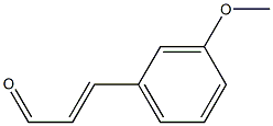 (E)-3-(3-methoxyphenyl)prop-2-enal Struktur