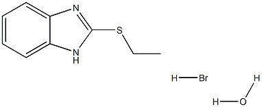 2-(ETHYLTHIO)BENZIMIDAZOLE HYDROBROMIDE MONOHYDRATE Struktur