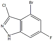 4-BROMO-3-CHLORO-6-FLUOROINDAZOLE Struktur