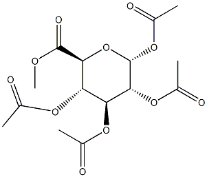 1,2,3,4-TETRA-O-ACETYL-ALPHA-D-GLUCURONIC ACID, METHYL ESTER Struktur