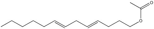 4,7-TRIDECADIENYL ACETATE Struktur