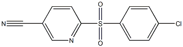 2-(4-CHLOROBENZENESULFONYL)PYRIDINE-5-CARBONITRILE Struktur