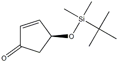 (S)-4-TERT-BUTYLDIMETHYLSILYLOXY-2-CYCLOPENTENONE Struktur